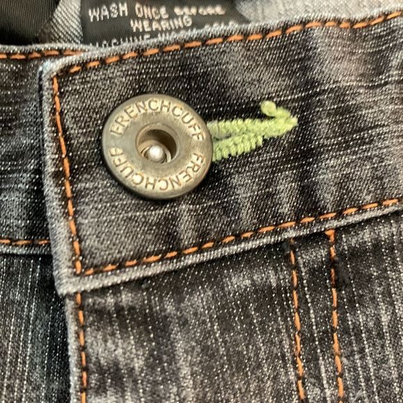 French Cuff Gray Jeans - Picture 4 of 11